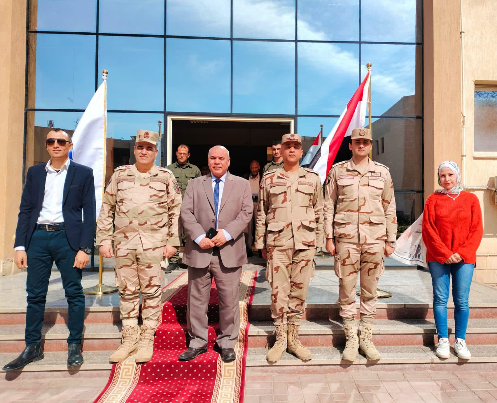 جامعة الدلتا التكنولوجية تستقبل المستشار العسكرى لمحافظة المنوفية 