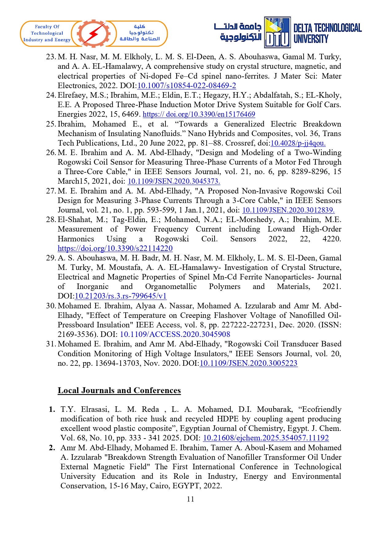 List of Publications DTU page 0011